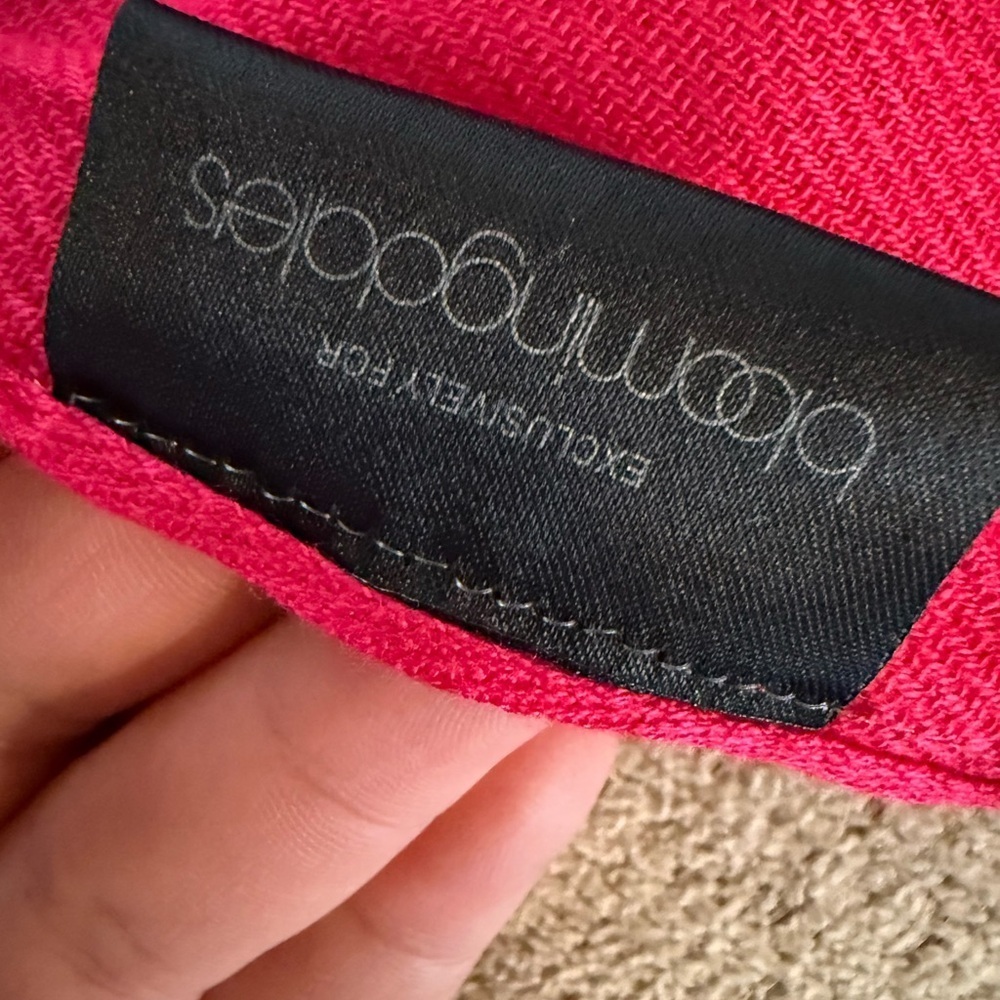 Bloomingdale's Pink Super Soft Scarf - Picture 2 of 7